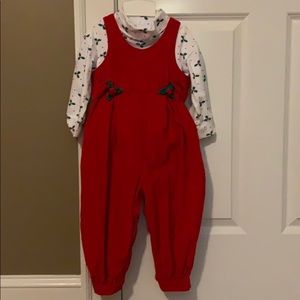 3T little girls corduroy jumpsuit